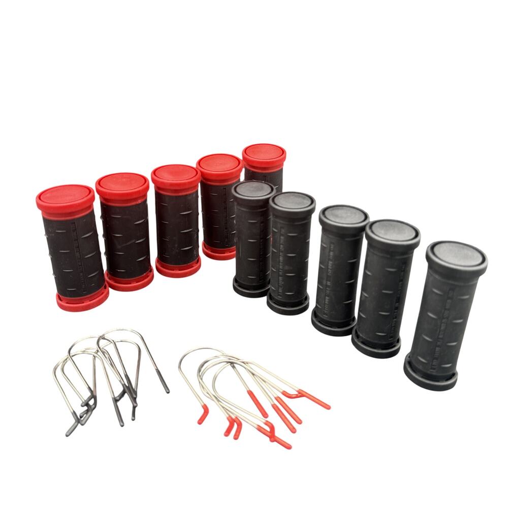 🔥 Remington Heated Hair Rollers Set Red Black Curlers Clips Travel Case - Picture 2 of 4